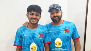 India U19 Captain Ayush Mhatre Receives Bat from His Idol Rohit Sharma