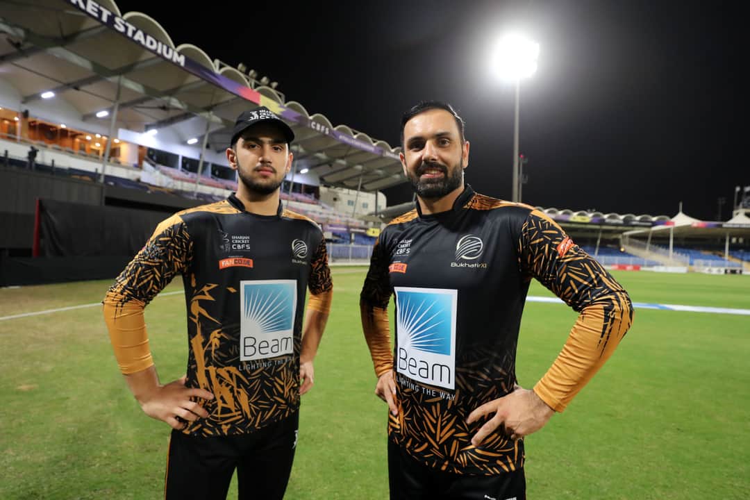 Mohammad Nabi with his son 
